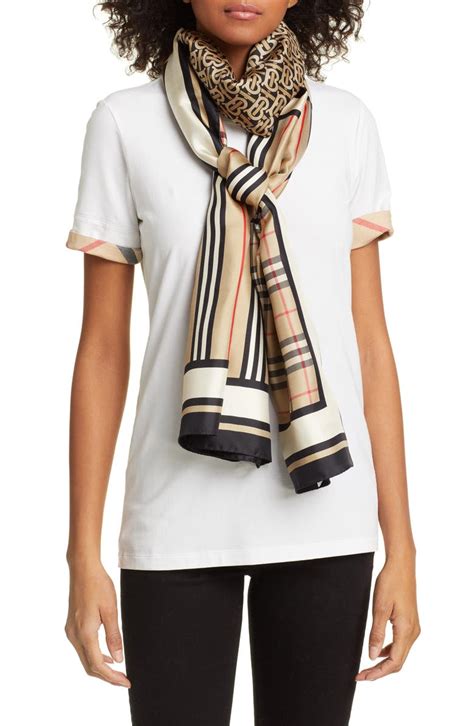 burberry silk scarf nordstrom|Burberry silk scarf online.